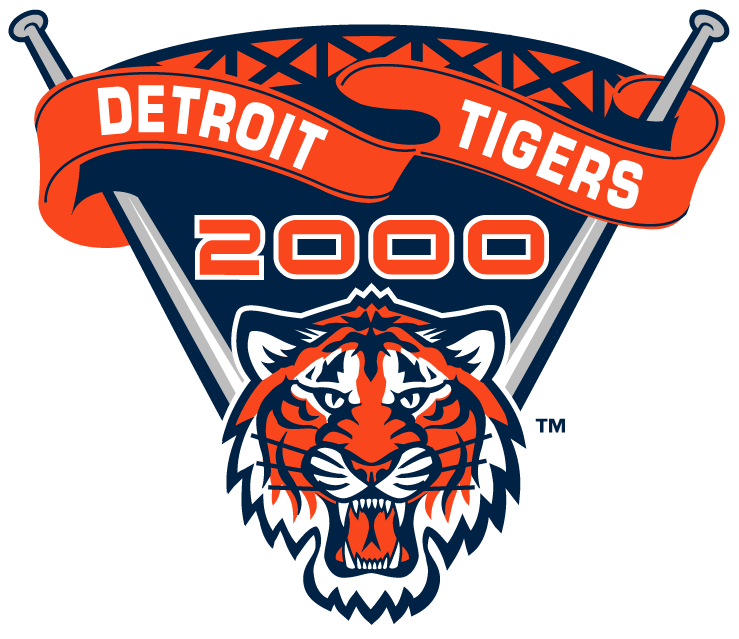 Detroit Tigers 2000 Stadium Logo iron on heat transfer